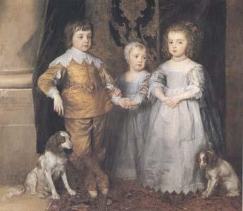 Dyck, Anthony van The Three Eldest Children of Charles I (mk25) Germany oil painting art